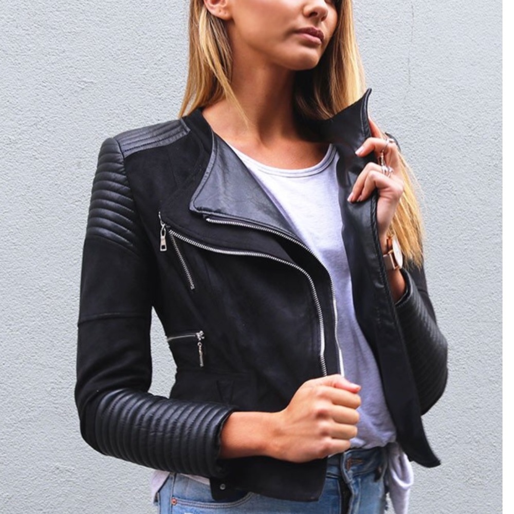 NWT - BESSY BIKER JACKET - BLACK